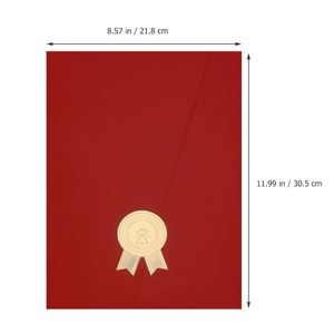 ปกใบประกาศนียบัตร A4 ปั๊มฟอยล์ทอง พิมพ์โลโก้ตามสั่ง ขายส่ง - Product Image 3
