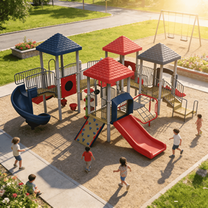 Ensemble <span class=keywords><strong>de</strong></span> toboggans pour enfants, équipement <span class=keywords><strong>de</strong></span> terrain <span class=keywords><strong>de</strong></span> <span class=keywords><strong>jeux</strong></span> en plastique, toboggans personnalisés pour enfants en plein air - Product Image 1