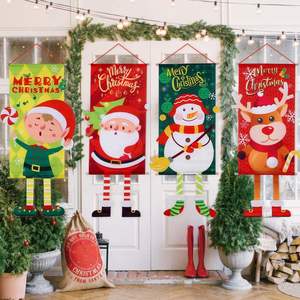 Decoraciones Navideñas con Banderas para Centros Comerciales y Cafeterías, Accesorios Creativos para Colgar Banderas en Escenarios y Adornos Festivos para Puertas y Árboles - Product Image 3