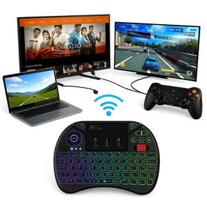 Rii X8 Wireless Mini <b>Keyboard</b> With Touchpad Mouse Combo RGB Backlit 2.4GHz For TV Smart Box Laptop French Layout - Product Image 2