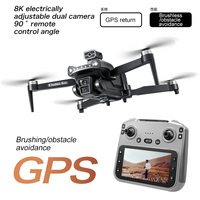 Caméra Commerciale Populaire V198 MAX 4K UHD pour Débutants avec Transmission d'Image Wifi, Écran FPV Longue Portée, Télécommande et Accessoires Moteur