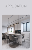 Spot LED magnétique ultra-plat 6W 48V en aluminium haute luminosité pour hôtels modernes avec système de rail de guidage