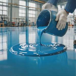 Pintura de suelo de arena de color epoxi <span class=keywords><strong>para</strong></span> baños interiores, revestimiento de <span class=keywords><strong>cemento</strong></span> impermeable y antideslizante, pintura de suelo con efecto de mármol <span class=keywords><strong>especial</strong></span> - Product Image 1