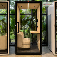 Cabines de bureau acoustiques insonorisées personnalisées, cabines téléphoniques insonorisées, postes de travail modulaires pour projets de bureaux à grande échelle