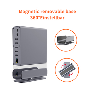 USB-C <span class=keywords><strong>Dual</strong></span> HD 4K Docking <span class=keywords><strong>Station</strong></span> 16-in-1 đa chức năng HUB Adapter với MST hỗ trợ cho MacBook & Máy tính để bàn - Product Image 3