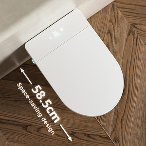 Économisez de l'espace Siège chauffant à chasse d'eau Intelligent Toilette suspendue Affichage LED Céramique intégrée Toilette murale intelligente avec réservoir - Product Image 6