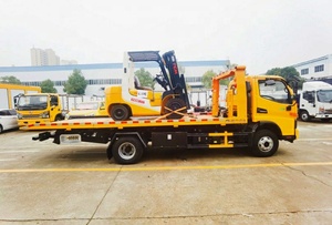 Camión de remolque de plataforma plana de 4 <span class=keywords><strong>toneladas</strong></span> de alta calidad, camión de recuperación de camión de auxilio de rescate diésel con transmisión manual - Product Image 3