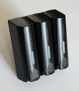 Dispenser doppio <span class=keywords><strong>sapone</strong></span> a parete Hotel di lusso moderno manuale <span class=keywords><strong>sapone</strong></span> liquido/Shampoo Gel <span class=keywords><strong>doccia</strong></span> Dispenser bagno uso cucina - Product Image 3