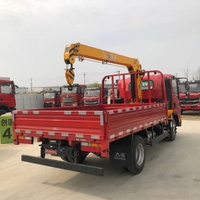 Promotion Spéciale : Camion-grue Dongfeng 4x2 5 tonnes à bras droit, moteur hydraulique Cummins pour la construction, le levage et le chargement de marchandises