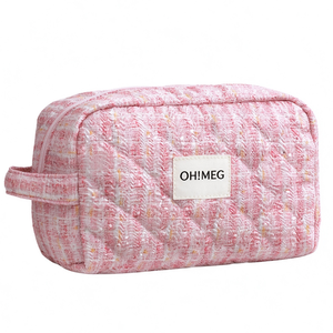 Bolsa <span class=keywords><strong>de</strong></span> <span class=keywords><strong>Maquillaje</strong></span> Sparkle Tweed <span class=keywords><strong>de</strong></span> Gran Capacidad (4L), Organizador <span class=keywords><strong>de</strong></span> Viaje <span class=keywords><strong>con</strong></span> Divisores Internos y Tirador <span class=keywords><strong>de</strong></span> Cremallera, Logotipo Personalizado - Product Image 1