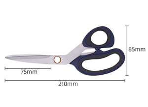 Professionale del acciaio al carbonio vintage tessuto del ricamo cucito shears blu grigio titanio <span class=keywords><strong>forbici</strong></span> sarto - Product Image 6