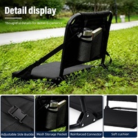 Siège de stade portable pliable rapidement, rangement compact, support ergonomique pour le dos, événements sportifs, camping, activités de plein air, pêche