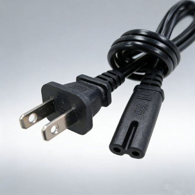 ETL Certified US NEMA 5-15P to IEC C5 Power Cord 18AWG/16AWG 7A-15A Laptop Charging Cable