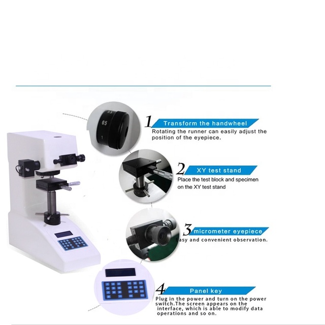 Factory Direct HV-30 Digital Micro Vickers Hardness Tester Manual Turret