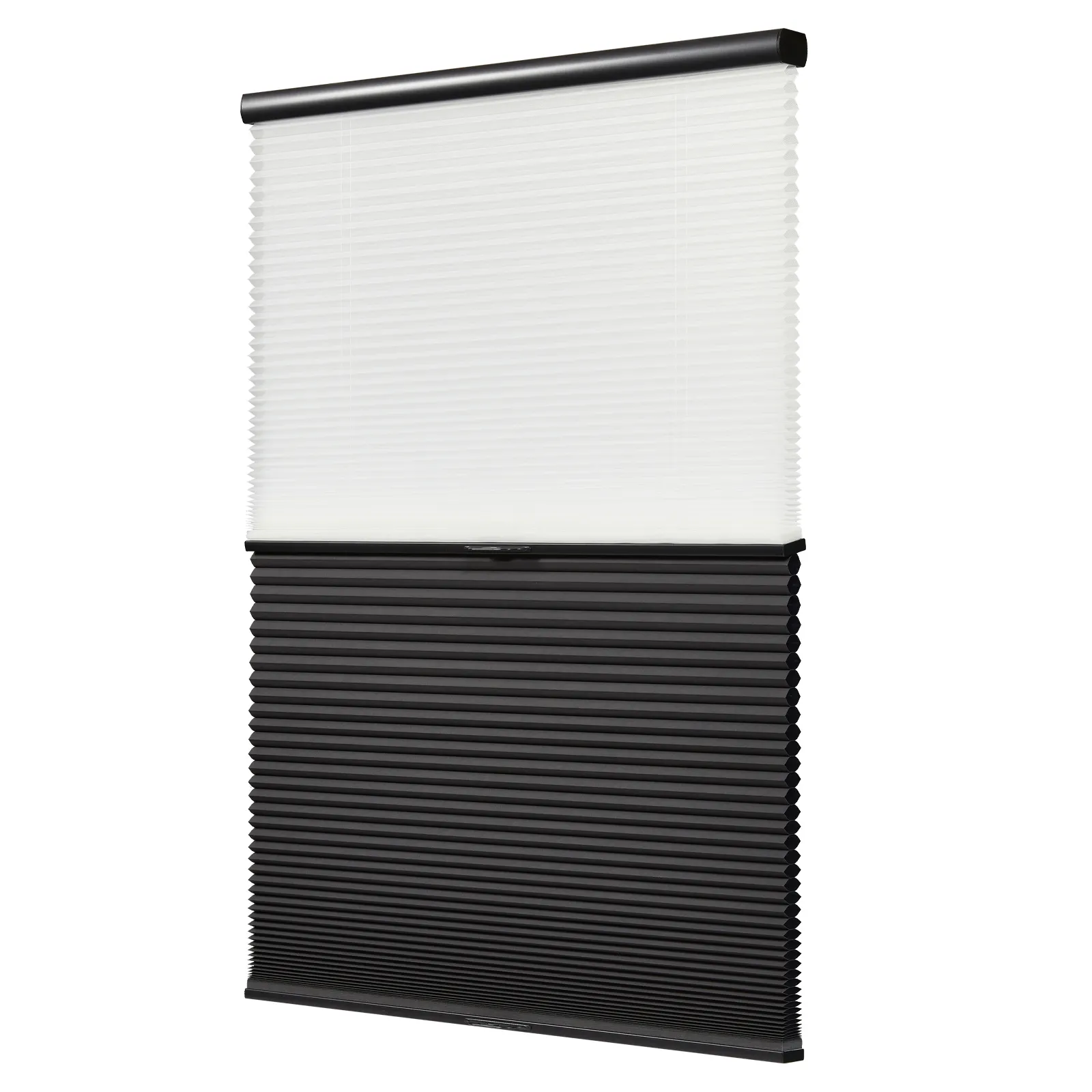 Match Rail Color Custom Recyclable Blackout Top Down Bottom Up Cellular Shades Cordless Honeycomb Blinds For Windows