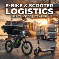 Agent d'expédition DDP pour vélos électriques, scooters électriques, véhicules électriques, Chine vers les États-Unis, le Royaume-Uni, l'Europe, fret maritime surdimensionné, service de livraison par camion