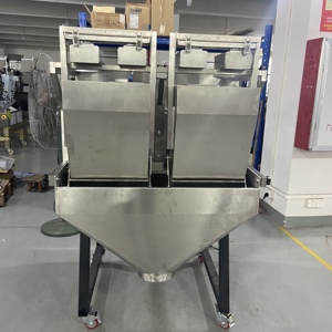Modulare 2-Kopf-Linearwaage mit Wiege füll maschine Reis kaffeebohnen Nuss-Eiswürfel-Verpackungs maschine