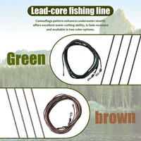 Fil de pêche à la carpe en PE tressé camouflage, ligne de fond, ligne principale, ligne de bascule, haute résistance à la traction et à l'usure pour la pêche à la carpe