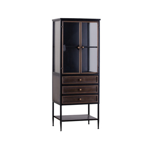 American Style <b>Glass</b> Cabinet A2777 Wine Storage Display Case Living Room <b>Sideboard</b> <b>With</b> Drawers And Shelf - Product Image 5