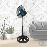 Ventilateur industriel sur pied portable de 10 et 12 pouces, mini ventilateur de refroidissement à air pour chambre d'enfant, ventilateur industriel haute vitesse pour sol