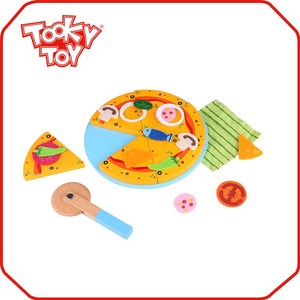 Madera niños comida <span class=keywords><strong>pizza</strong></span> juguete ecológico juego <span class=keywords><strong>de</strong></span> corte - Product Image 2
