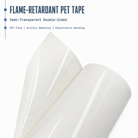 Ruban adhésif double face ignifuge en PET pour module de caméra et cadre d'écran