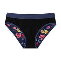 JR Culottes menstruelles hipster de luxe 4 couches OEM Oeko-tex 100 anti-acariens super absorbantes en nylon et élasthanne