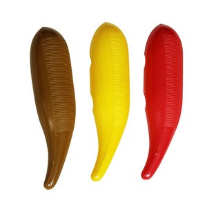 Instrumento de percusión Orff al por mayor, raspador de plástico color café, tubo de sonido de rana, juguete, accesorio musical, material didáctico - Product Image 3
