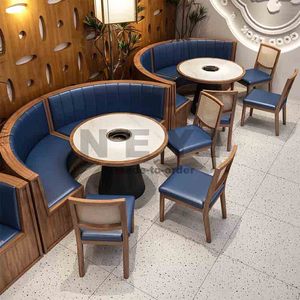 Muebles de Madera Modernos Nórdicos Personalizados para Cafetería y Restaurante, para Diseño de Interiores de Hoteles, Centros Comerciales y Cafés - Product Image 2