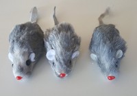 Jouet pour chat de luxe écologique et réaliste, en forme de dessin animé, avec souris en fourrure de lapin et hochet interactif