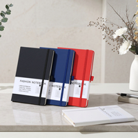 Carnet de notes A5 de haute qualité avec élastique, couverture en cuir PU, ligné, pour promotion professionnelle ou cadeau