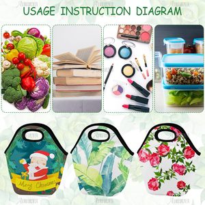 Bolsas de Almuerzo de Neopreno Blancas para Sublimación, Bolsa Térmica Reutilizable para Llevar Comida, para Mujeres - Product Image 6