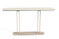 Table console élégante de style nordique moderne avec pieds en métal, pour bureau, salle d'attente, réception, canapé, salon, école