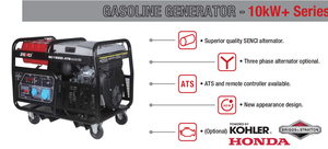 Senci 8kw 10kw 12kw Générateur À Essence 230V à 400V Alternateur 100% Cuivre Monophasé Triphasé Cylindre <span class=keywords><strong>4</strong></span> <span class=keywords><strong>Temps</strong></span> <span class=keywords><strong>OHV</strong></span> GX690 - Product Image 3