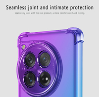 Pour OnePlus 12 clair mignon dégradé coque de téléphone, mince anti-rayures Flexible TPU antichoc étui de protection pour téléphone portable pour OnePlus 12