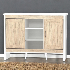 Elegant Modern 2-Door Wood <b>Buffet</b> <b>Table</b> with 3 Shelves for Home Kitchen Handmade in Malaysia for Living Room - Product Image 1