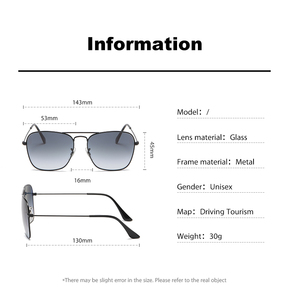 Gafas de Sol Estilo Piloto Clásicas Vintage 3636 para Hombre, Diseño de Lentes de Cristal, Gafas de Sol Fotocromáticas - Product Image 4