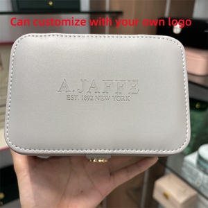 Boîtes de Rangement de <span class=keywords><strong>Bijoux</strong></span> Portables Personnalisées en Gros, Organiseur de Voyage en Velours et Cuir PU avec Logo - Product Image 3