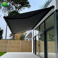 Vente en gros Auvent de balcon électrique rétractable Auvent extensible Auvent pliant pour cour, jardin et restaurant