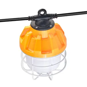 Outdoor Waterproof Led String Lights 50FT 200w Temporary Lighting For Jobsite Site Construction