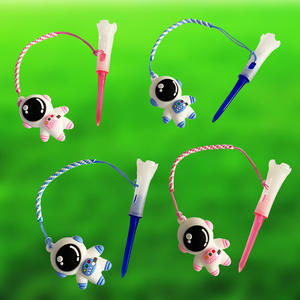 Custom Logo Cross-Border <b>Golf</b> <b>Tee</b> Astronaut Pendant Anti-Loss Accessories Rope Combining <b>Rubber</b> Bamboo Material Passen Brand - Product Image 3