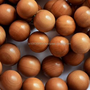 Sandale-bois-collier-perles-lâche/fait à la main-bois-perles/bois de santal-perles-lâche - Product Image 1