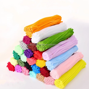 30cm 100PCs Colorido Chenille Stem Fuzzy Wire Handcraft Limpiadores <span class=keywords><strong>de</strong></span> tuberías - Product Image 1
