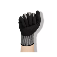 Gants de sécurité anti-coupure en HPPE N3523 Metal Flex, niveau 5, pour mécaniciens industriels, avec revêtement nitrile sablé, réduction des chocs