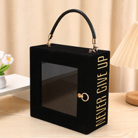 Caja de Regalo con Ventana Estilo Carpeta de Cartón Reciclable de Alta Calidad Lista para Usar de Fábrica YZ, Impresión Personalizada, Marco de Fotos Hecho a Mano