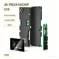 Batería activa LiFePO4 Jikong JK-PB2A16S20Pv19 con BMS, pantalla LCD de 4.3'', 16S 48V, carcasa de plástico, comunicación Bluetooth y CAN