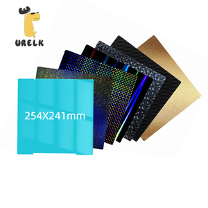 Plateau de construction 254x241mm pour imprimante 3D PRU-sa I3 MK3 MK3S MK4, plaque d'impression froide PEI PEO <span class=keywords><strong>PEY</strong></span> PED, surface amovible, lit froid, plateforme - Product Image 1
