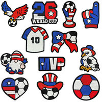 Meixin Stock Cross-Border 2026 Patch en tissu non tissé PU brodé au fil, motif Football Américain, pour vêtements, bagages et chapeaux