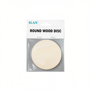 Dischi di Legno Rotondi ILAN, Diametro 10cm, Spessore 0,25cm, Confezione da 12 Pezzi per Artigianato e Fai-da-Te - Product Image 3
