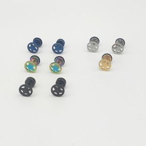 316L Stainless Steel Star Shaped <b>Stud</b> <b>Earrings</b> | Hypoallergenic Unisex Jewelry - Product Image 2